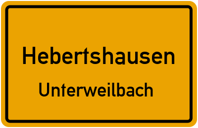 Straßenverzeichnis Hebertshausen Unterweilbach