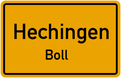 Straßenverzeichnis Hechingen Boll