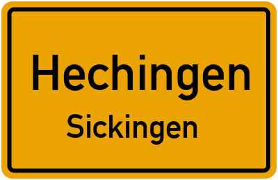 Straßenverzeichnis Hechingen Sickingen