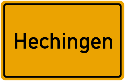 Ortsschild von Stadt Hechingen in Baden-Württemberg