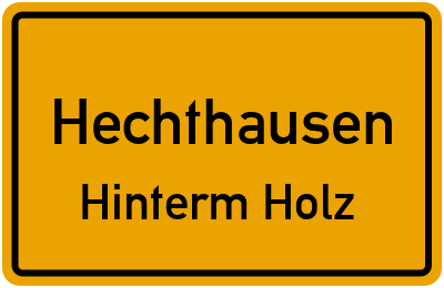 Straßenverzeichnis Hechthausen Hinterm Holz