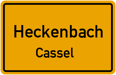 Straßenverzeichnis Heckenbach Cassel
