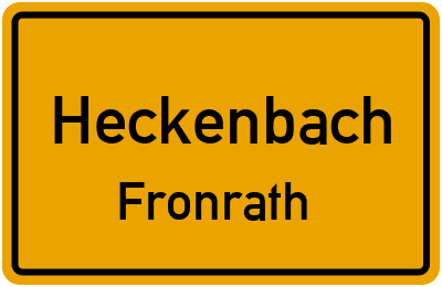 Straßenverzeichnis Heckenbach Fronrath