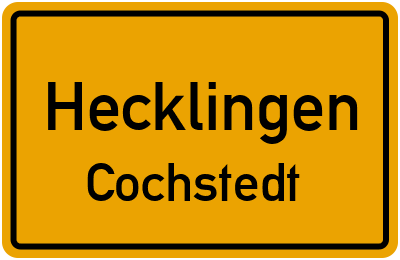Straßenverzeichnis Hecklingen Cochstedt