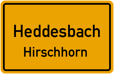 Straßenverzeichnis Heddesbach Hirschhorn