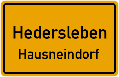 Straßenverzeichnis Hedersleben Hausneindorf