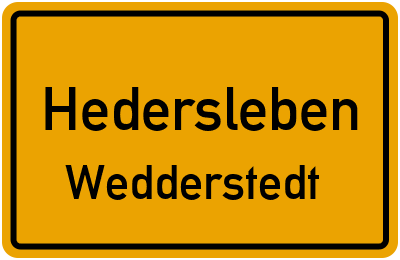 Straßenverzeichnis Hedersleben Wedderstedt