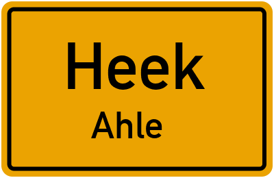 Straßenverzeichnis Heek Ahle