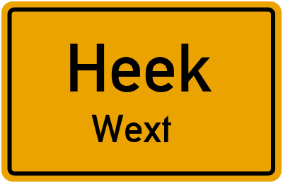 Straßenverzeichnis Heek Wext