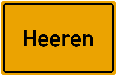 Ortsschild von Gemeinde Heeren in Sachsen-Anhalt