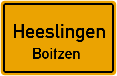 Straßenverzeichnis Heeslingen Boitzen