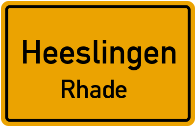 Straßenverzeichnis Heeslingen Rhade