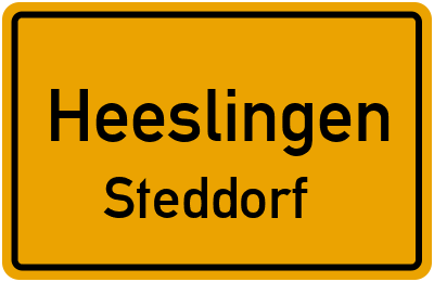 Straßenverzeichnis Heeslingen Steddorf