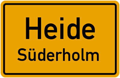 Straßenverzeichnis Heide Süderholm