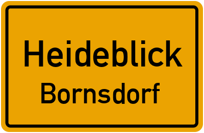 Straßenverzeichnis Heideblick Bornsdorf