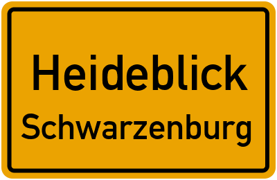 Straßenverzeichnis Heideblick Schwarzenburg