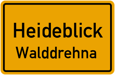 Straßenverzeichnis Heideblick Walddrehna