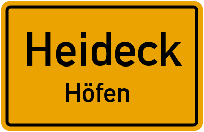 Straßenverzeichnis Heideck Höfen