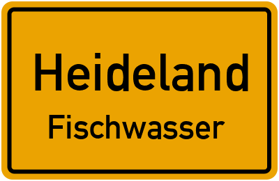 Straßenverzeichnis Heideland Fischwasser