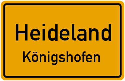 Straßenverzeichnis Heideland Königshofen