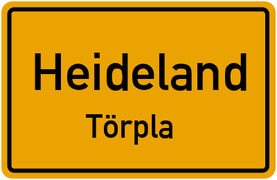 Straßenverzeichnis Heideland Törpla