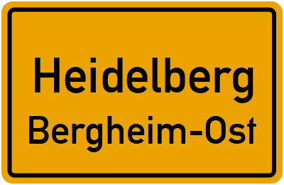 Straßenverzeichnis Heidelberg Bergheim-Ost