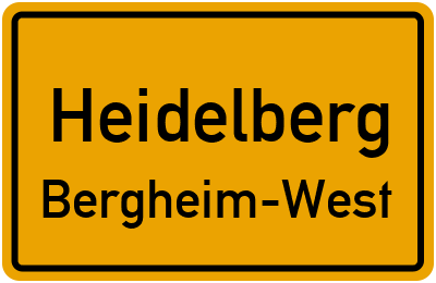 Straßenverzeichnis Heidelberg Bergheim-West