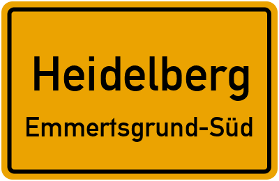 Straßenverzeichnis Heidelberg Emmertsgrund-Süd
