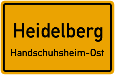 Straßenverzeichnis Heidelberg Handschuhsheim-Ost