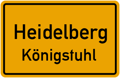 Straßenverzeichnis Heidelberg Königstuhl