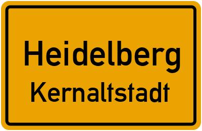 Straßenverzeichnis Heidelberg Kernaltstadt