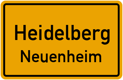 Straßenverzeichnis Heidelberg Neuenheim