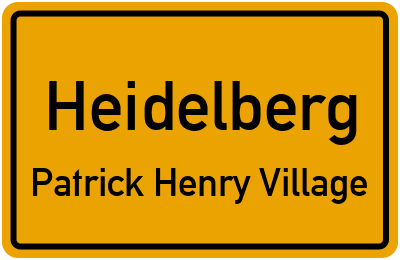 Straßenverzeichnis Heidelberg Patrick Henry Village