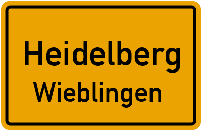 Straßenverzeichnis Heidelberg Wieblingen