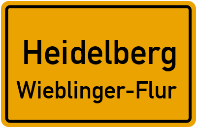 Straßenverzeichnis Heidelberg Wieblinger-Flur