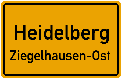 Straßenverzeichnis Heidelberg Ziegelhausen-Ost