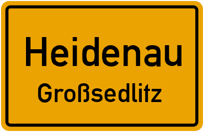 Straßenverzeichnis Heidenau Großsedlitz