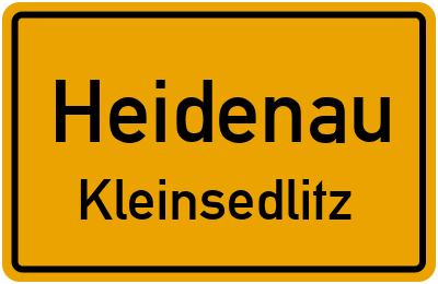 Straßenverzeichnis Heidenau Kleinsedlitz
