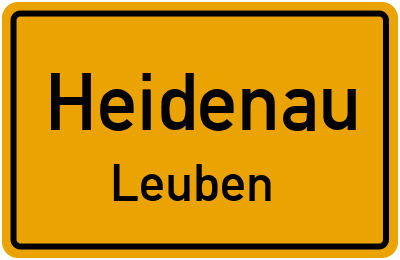 Straßenverzeichnis Heidenau Leuben