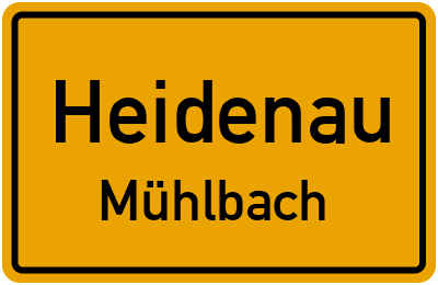Straßenverzeichnis Heidenau Mühlbach