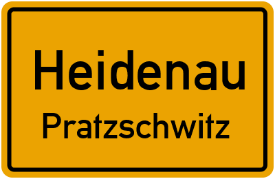 Straßenverzeichnis Heidenau Pratzschwitz
