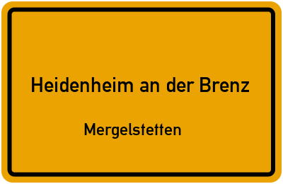 Straßenverzeichnis Heidenheim an der Brenz Mergelstetten