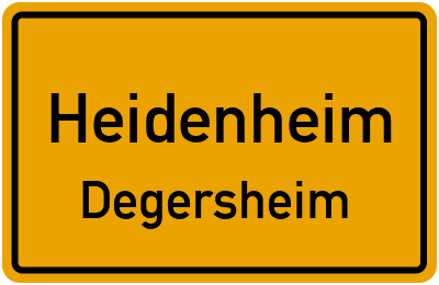 Straßenverzeichnis Heidenheim Degersheim
