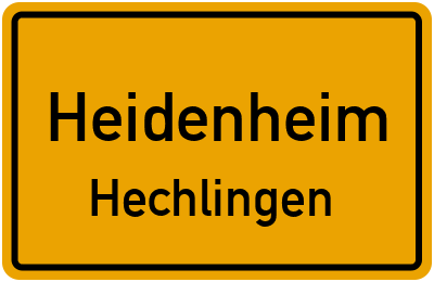 Straßenverzeichnis Heidenheim Hechlingen