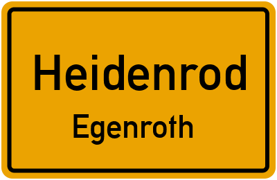 Straßenverzeichnis Heidenrod Egenroth