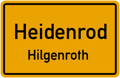 Straßenverzeichnis Heidenrod Hilgenroth