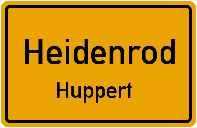 Straßenverzeichnis Heidenrod Huppert