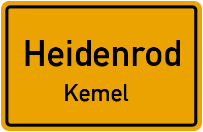 Straßenverzeichnis Heidenrod Kemel