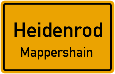 Straßenverzeichnis Heidenrod Mappershain