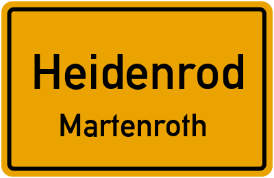 Straßenverzeichnis Heidenrod Martenroth
